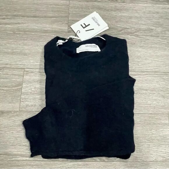 Selected Femme NWT LULU O-NECK NOOS - Jumper Sapphire melange Navy XL - Picture 2 of 15